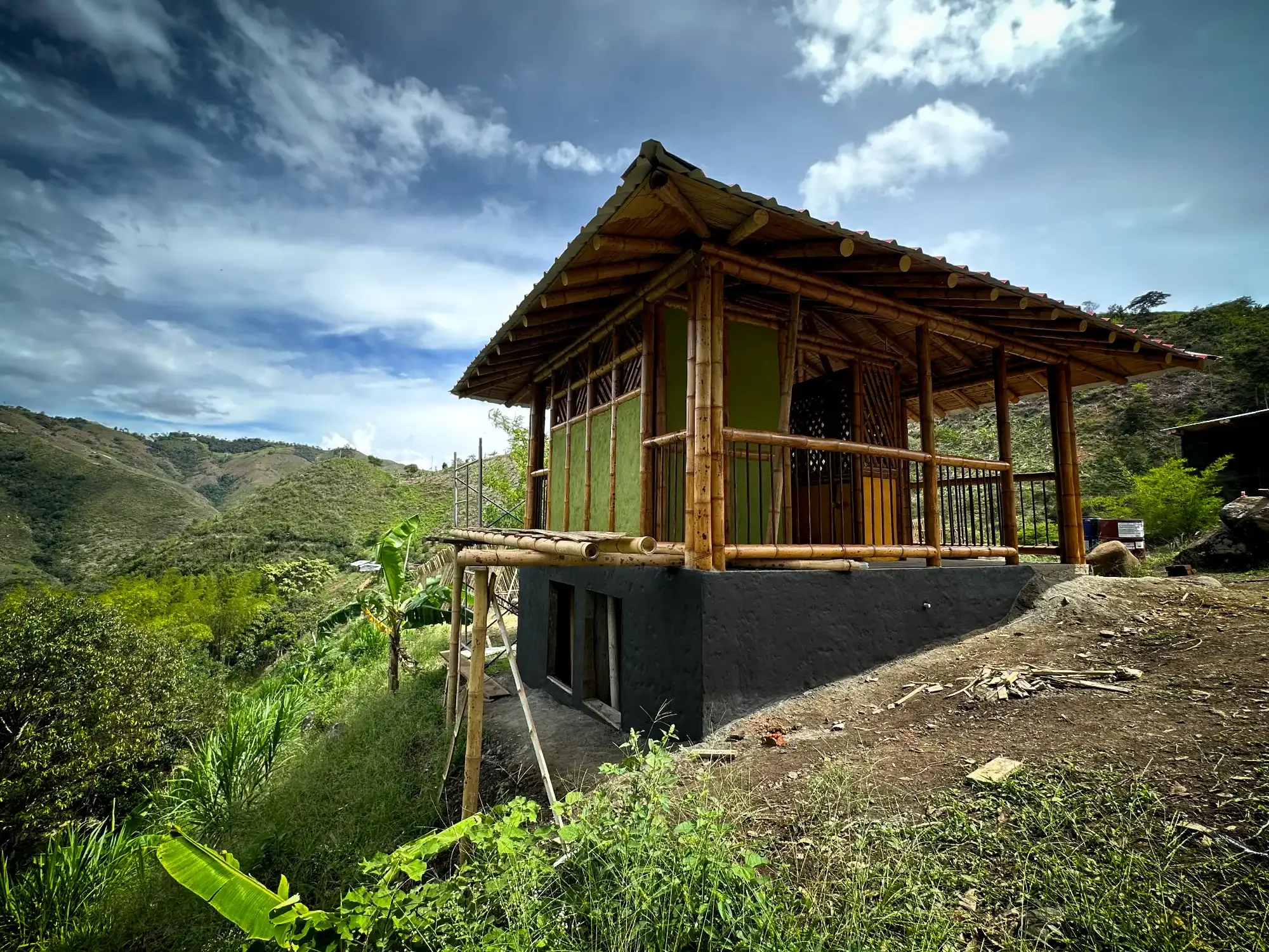 Cabaña en bambú guadua