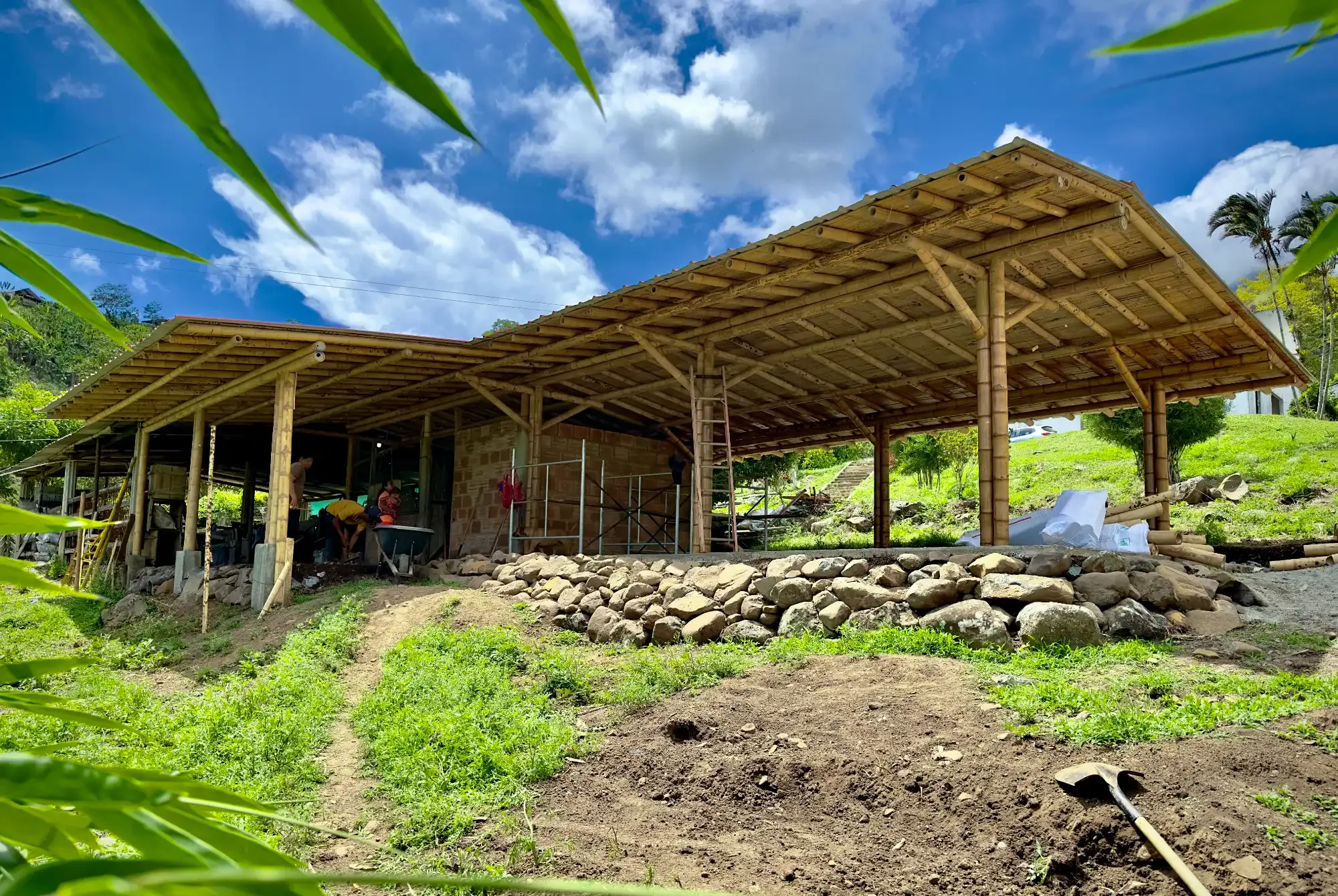 Ramada en bambú guadua