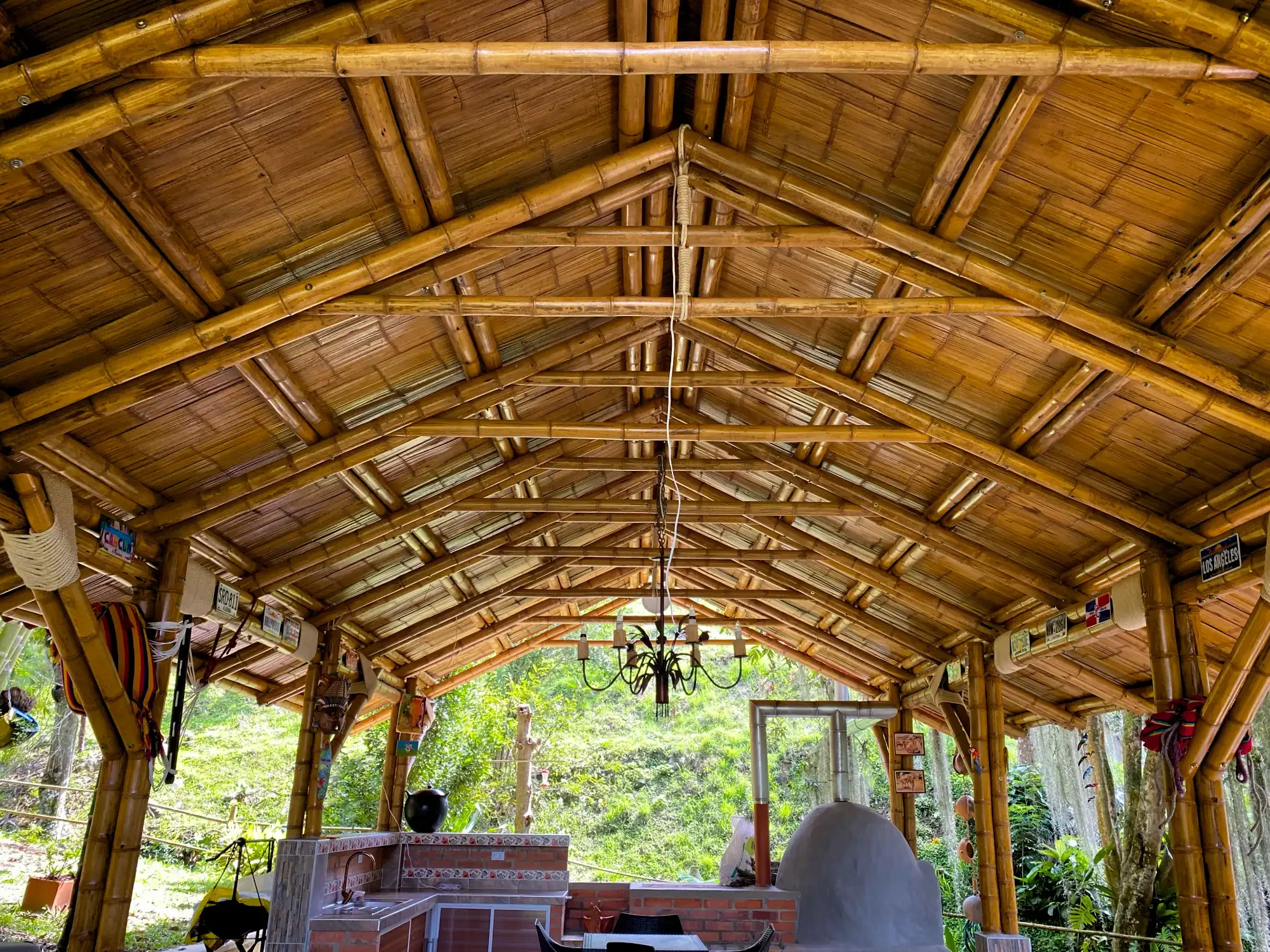 Quiosco en bambú guadua